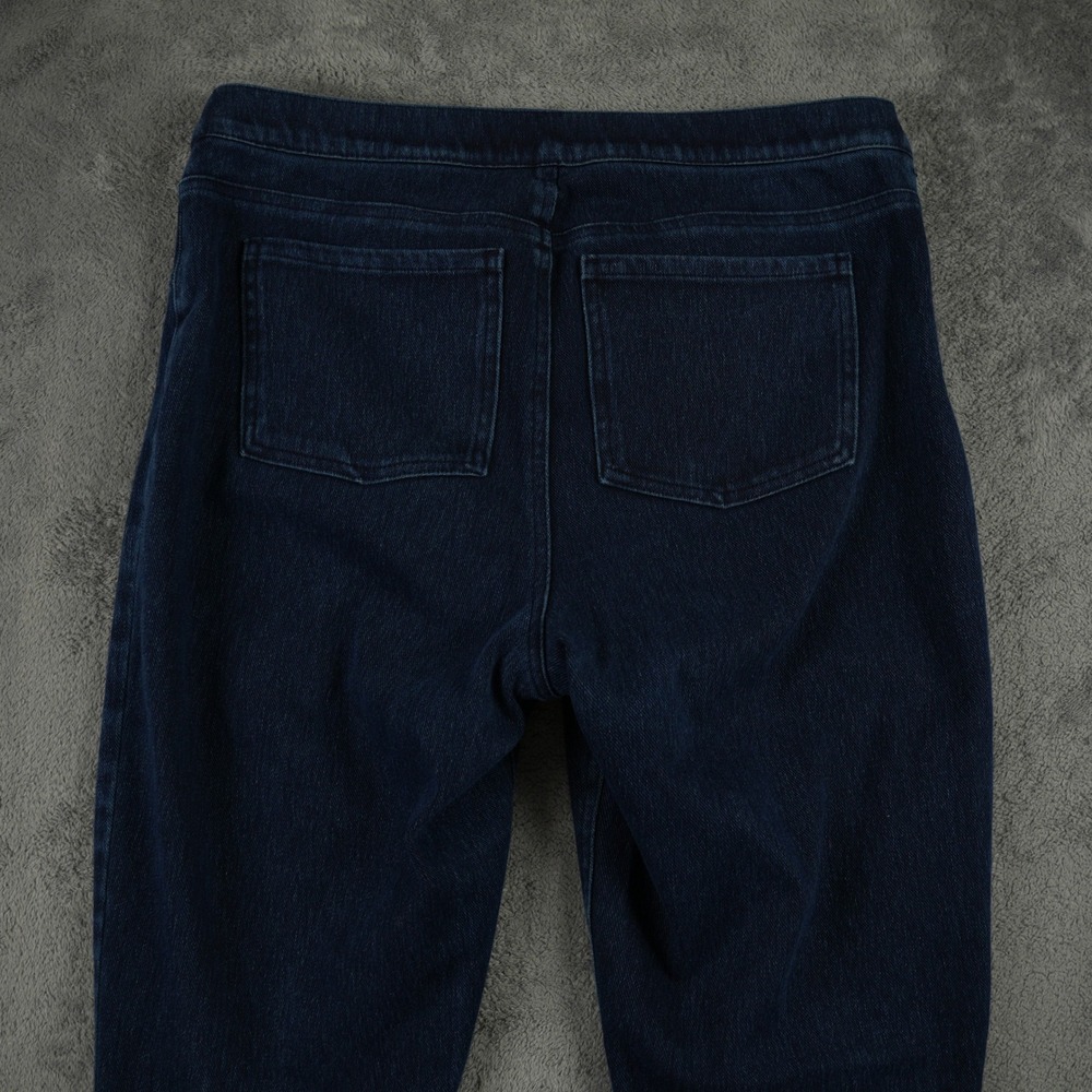 Spanx Jean-ish Ankle Leggings Women XL Dark Blue Denim Jeggings Stretch - Picture 4 of 11